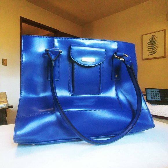 Naturalizer Handbags - Royal Blue Genuine Leather 'Naturalizer' Handbag